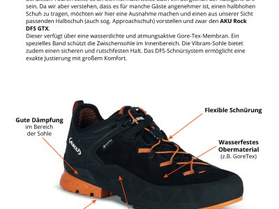 Alternativer Schuh Schnupper-Klettersteige